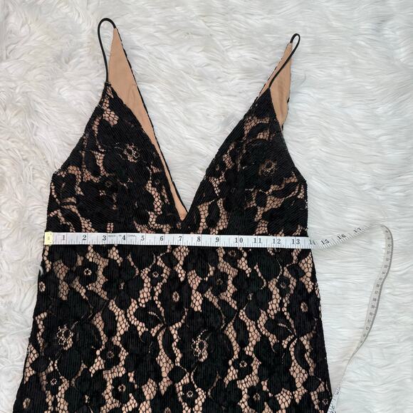 Free People Women's Dangerous Love Lace Minidress Size 4 Black - Picture 6 of 16
